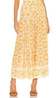 Free People Run River Wide Leg Palazzo Pants in Sandstone
